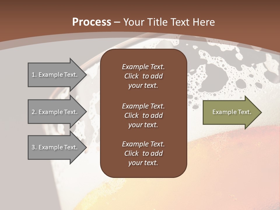 Beaker Foam Cheers PowerPoint Template