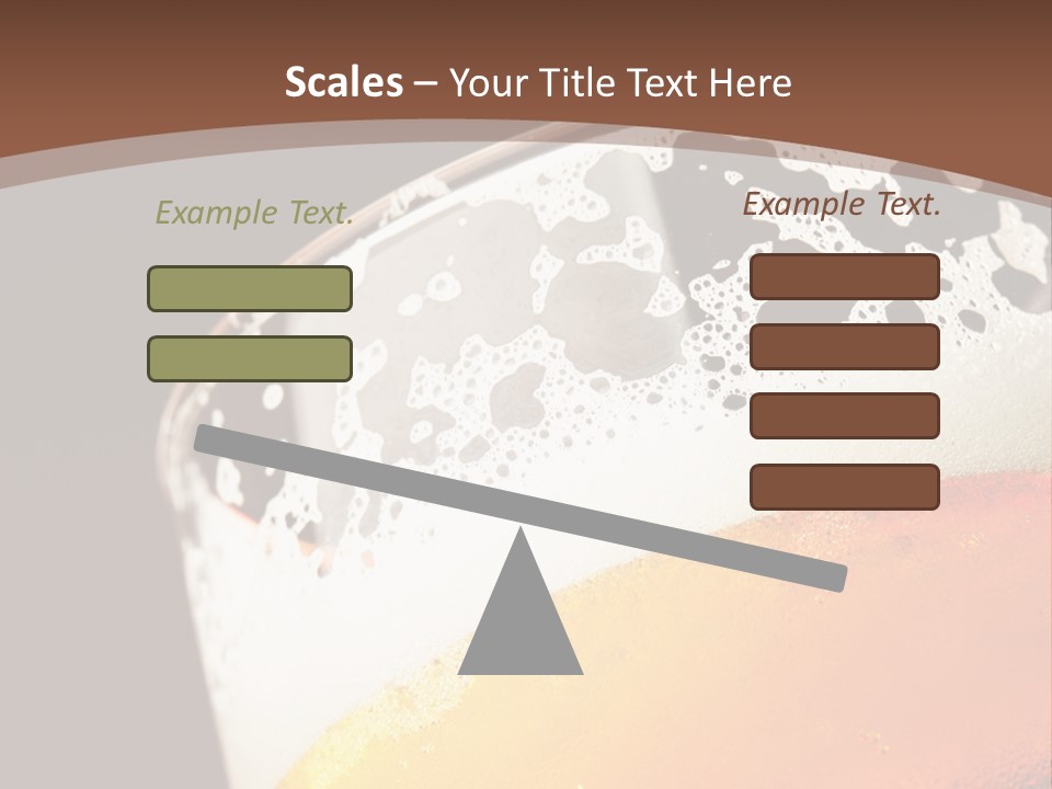 Beaker Foam Cheers PowerPoint Template