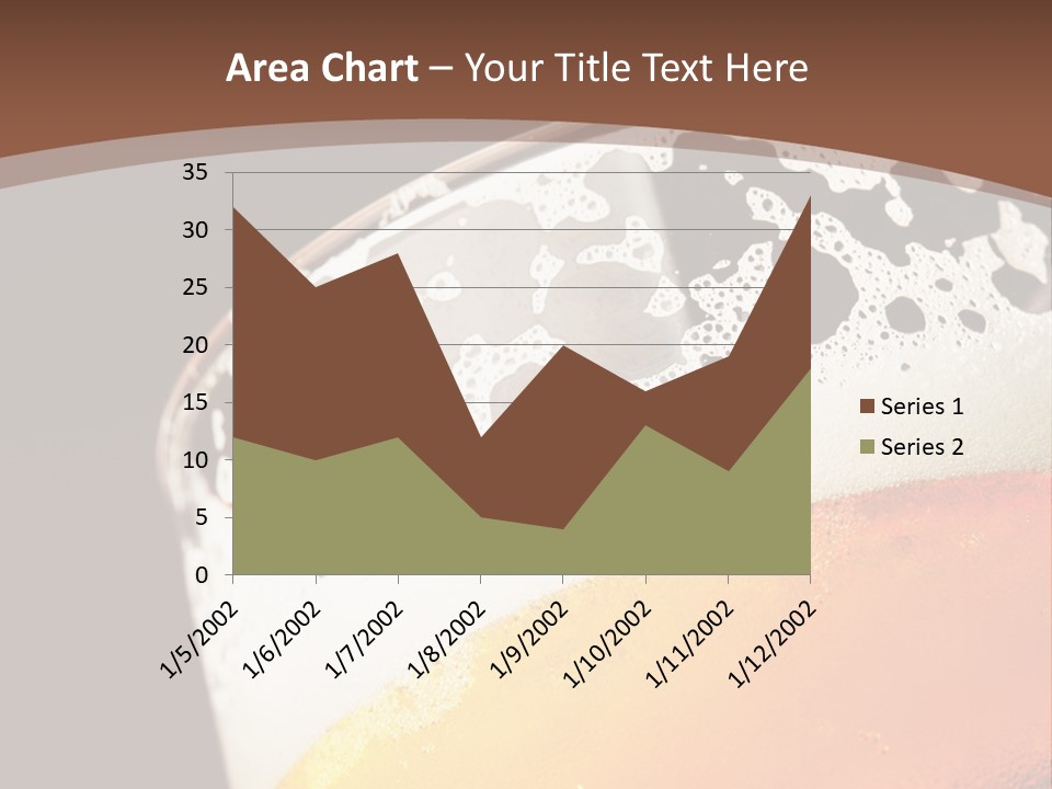 Beaker Foam Cheers PowerPoint Template