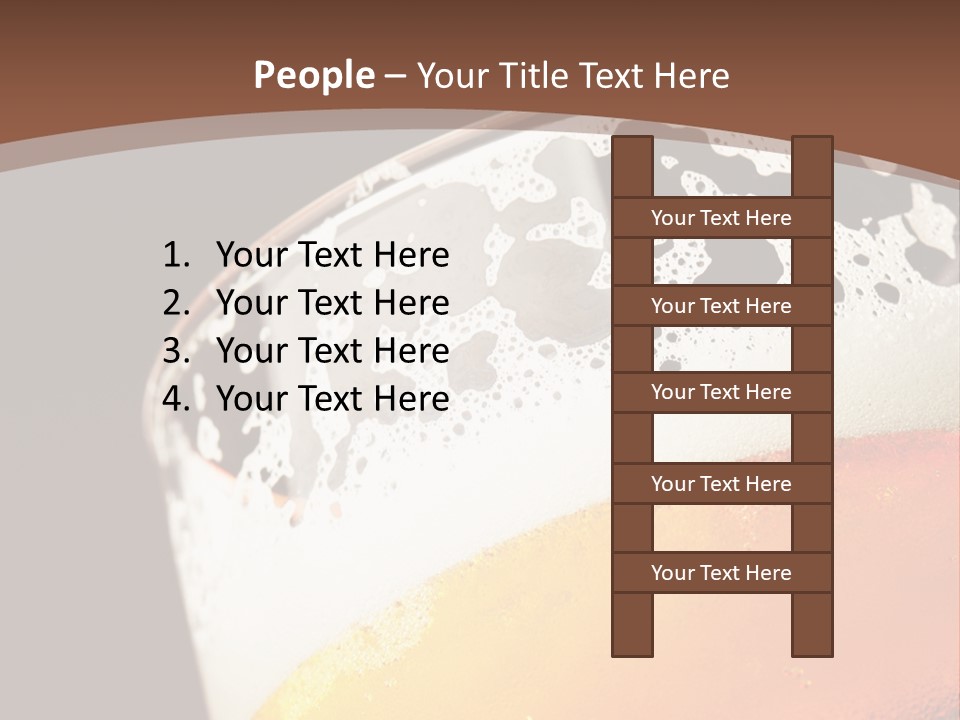 Beaker Foam Cheers PowerPoint Template