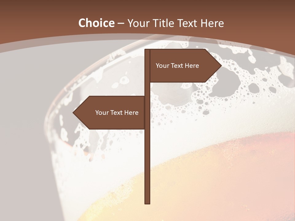 Beaker Foam Cheers PowerPoint Template