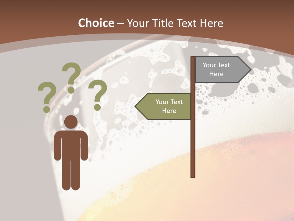 Beaker Foam Cheers PowerPoint Template