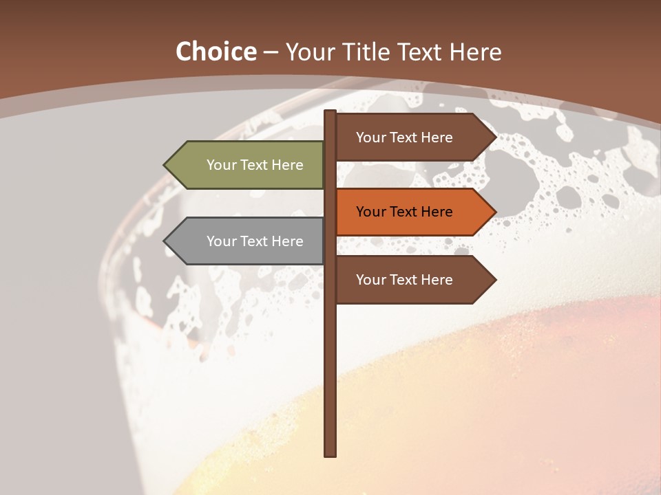 Beaker Foam Cheers PowerPoint Template
