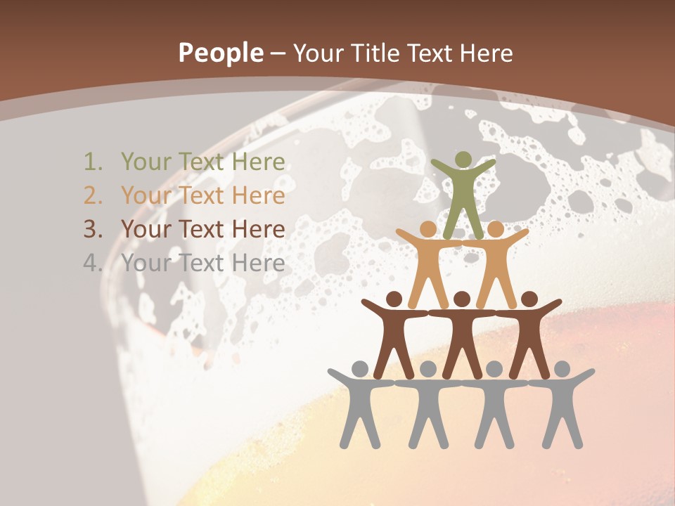 Beaker Foam Cheers PowerPoint Template