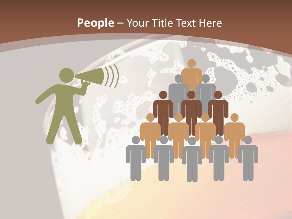 Beaker Foam Cheers PowerPoint Template