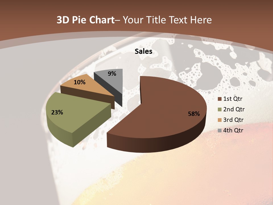 Beaker Foam Cheers PowerPoint Template