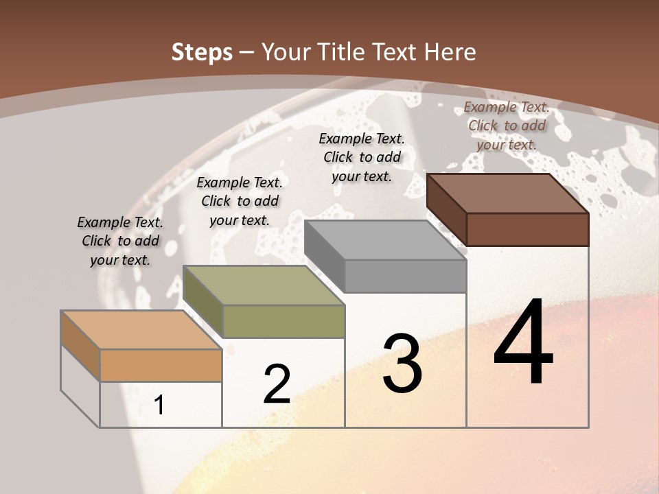 Beaker Foam Cheers PowerPoint Template