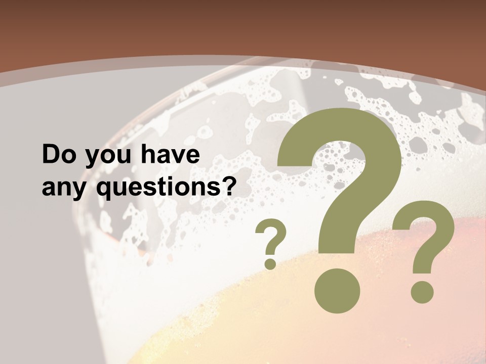 Beaker Foam Cheers PowerPoint Template