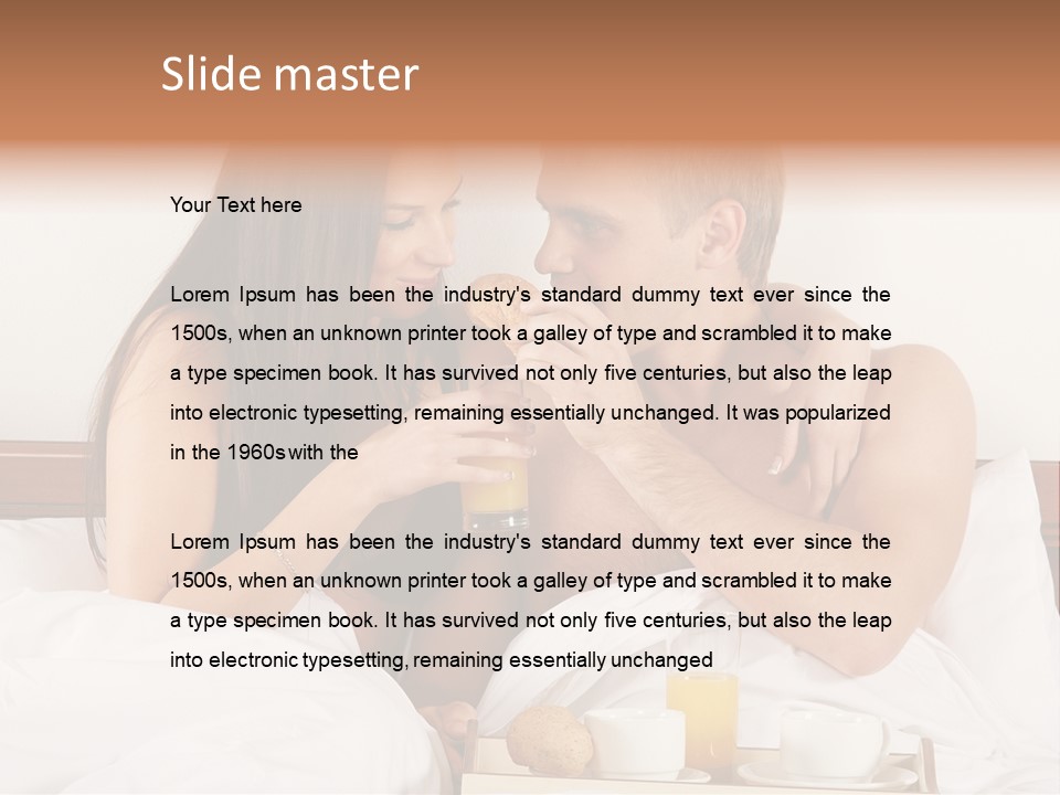 Lounge Honeymoon Human PowerPoint Template