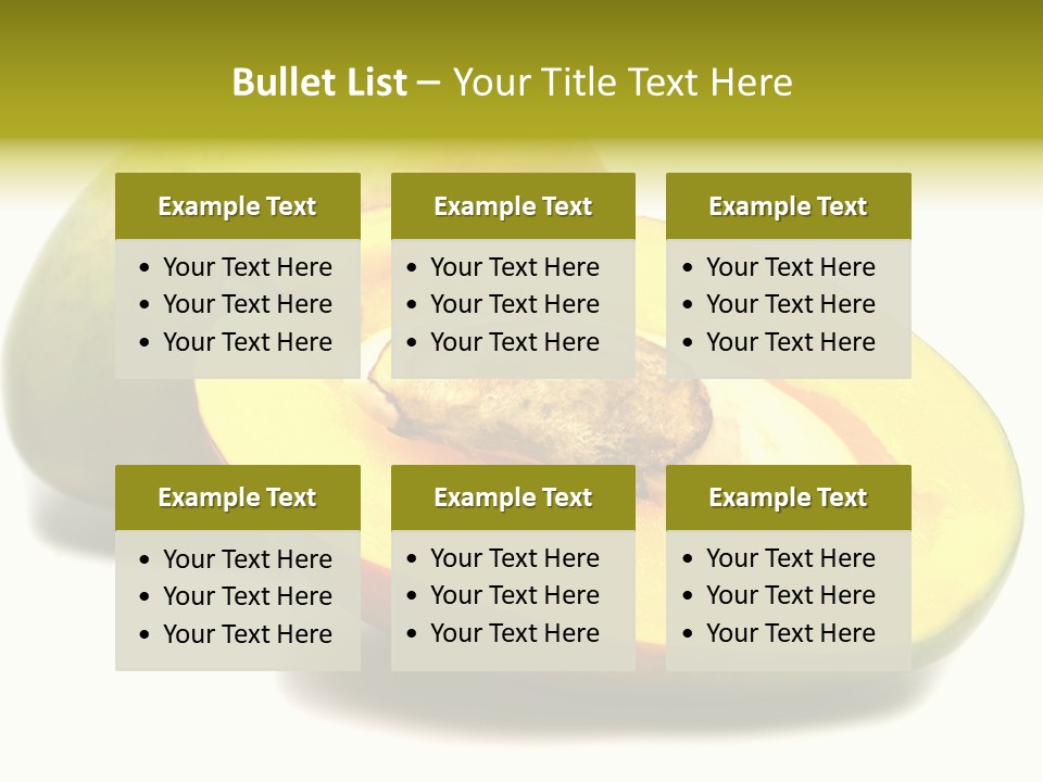 Background Two Nutrition PowerPoint Template