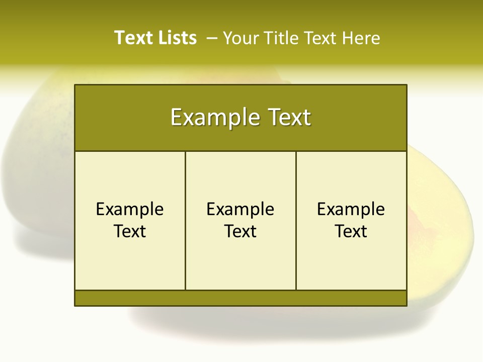 Background Two Nutrition PowerPoint Template