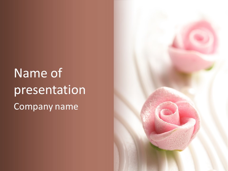 Macro Food Wedding PowerPoint Template