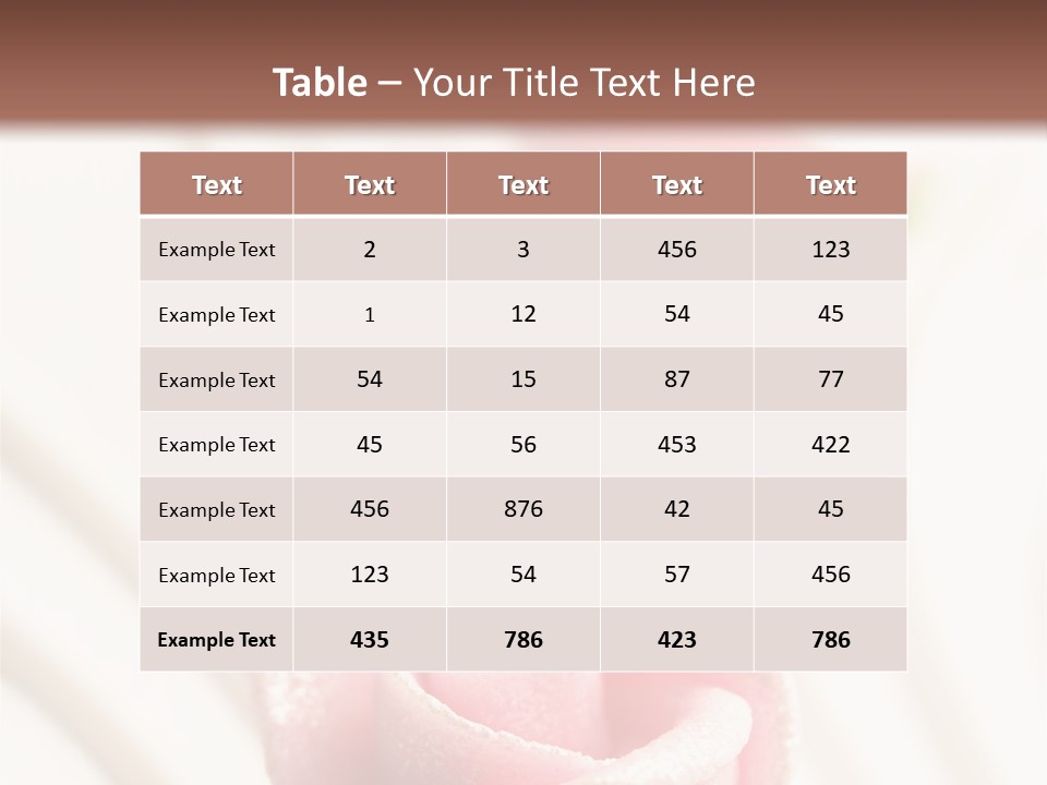 Macro Food Wedding PowerPoint Template