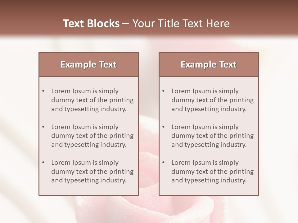 Macro Food Wedding PowerPoint Template