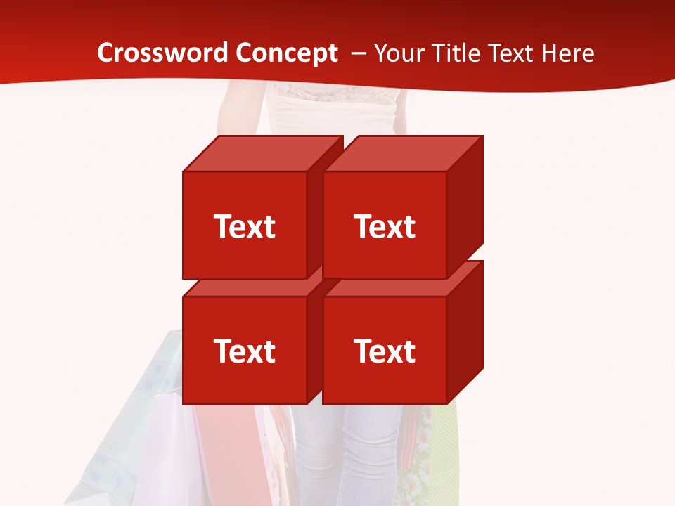 White Glad Shop PowerPoint Template