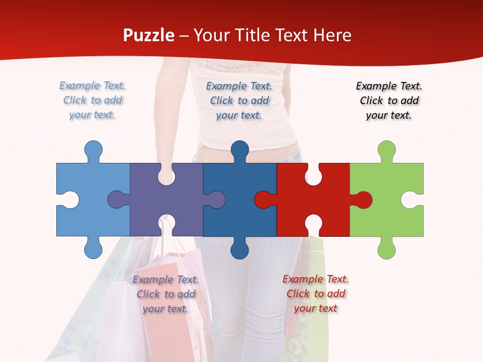 White Glad Shop PowerPoint Template