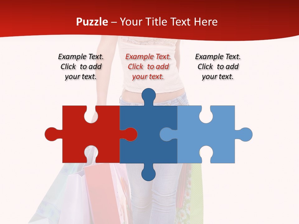 White Glad Shop PowerPoint Template