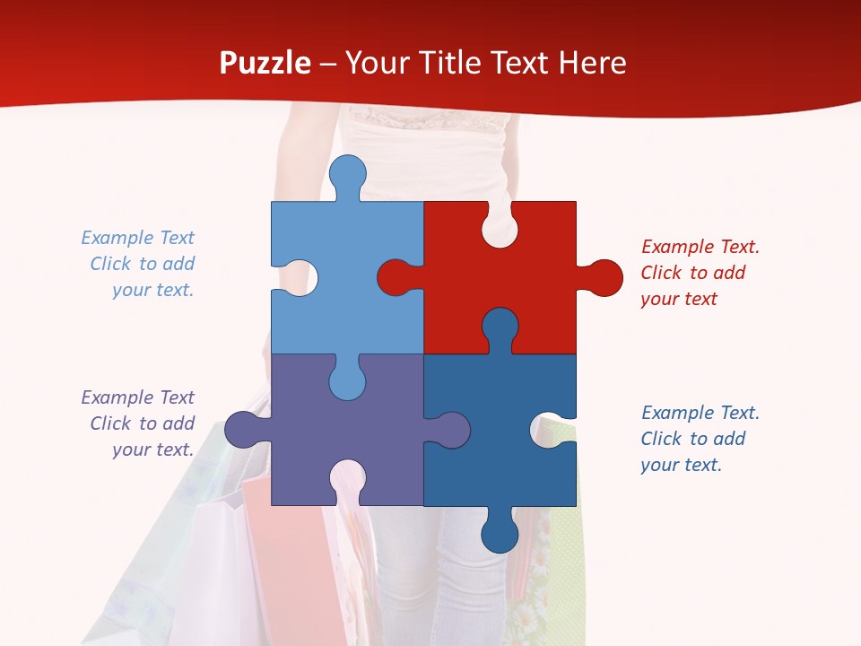 White Glad Shop PowerPoint Template