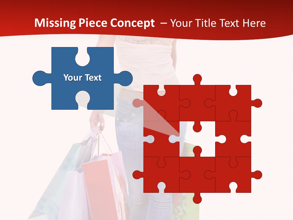 White Glad Shop PowerPoint Template