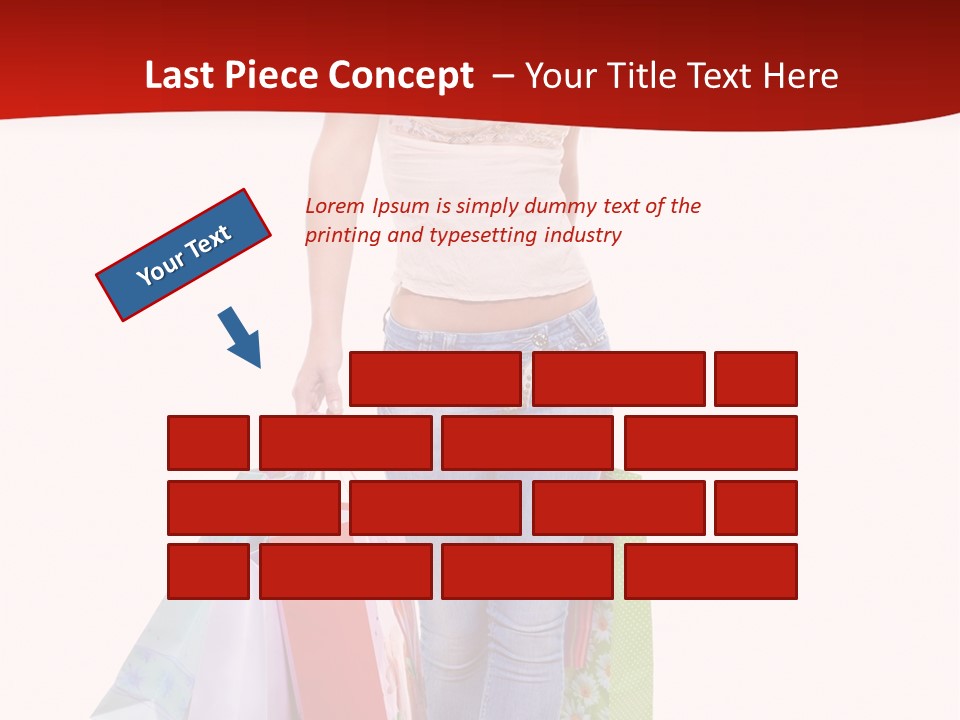 White Glad Shop PowerPoint Template