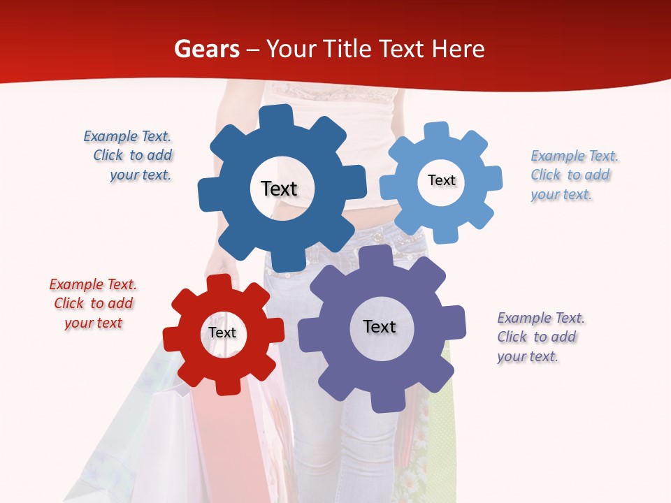 White Glad Shop PowerPoint Template