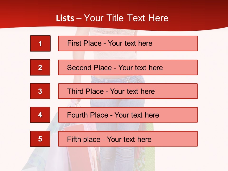 White Glad Shop PowerPoint Template