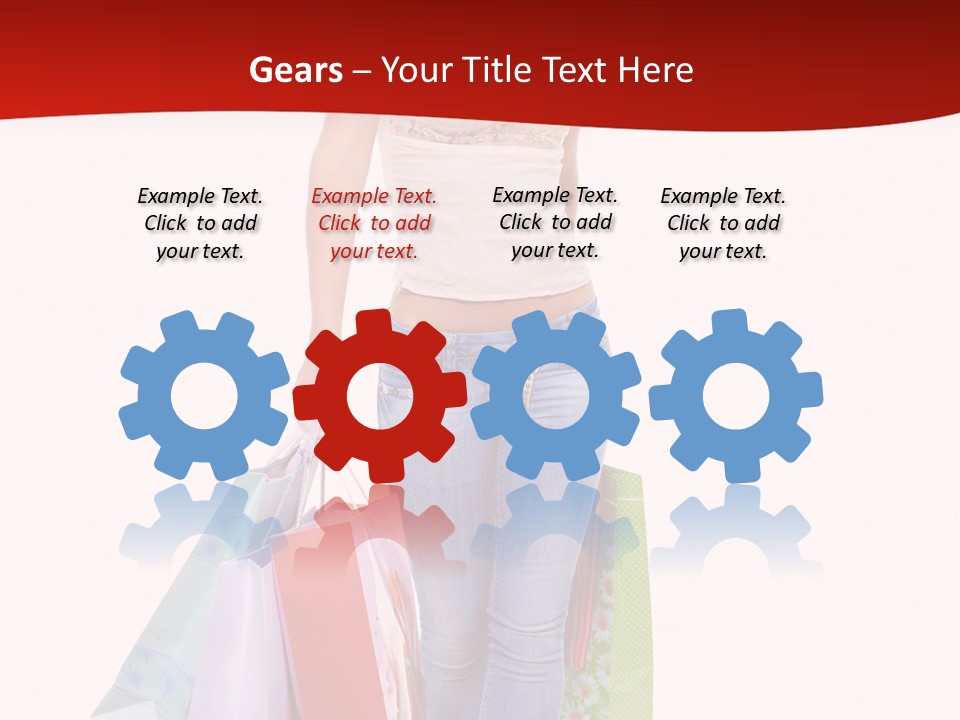 White Glad Shop PowerPoint Template