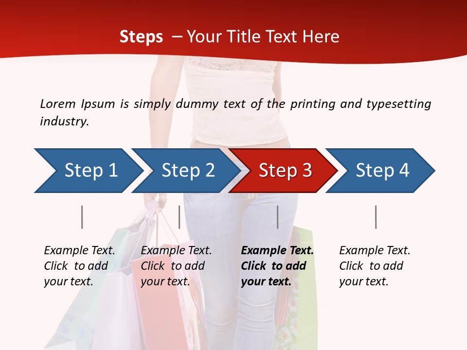 White Glad Shop PowerPoint Template