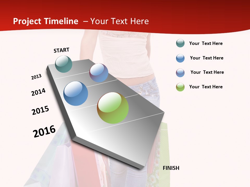 White Glad Shop PowerPoint Template