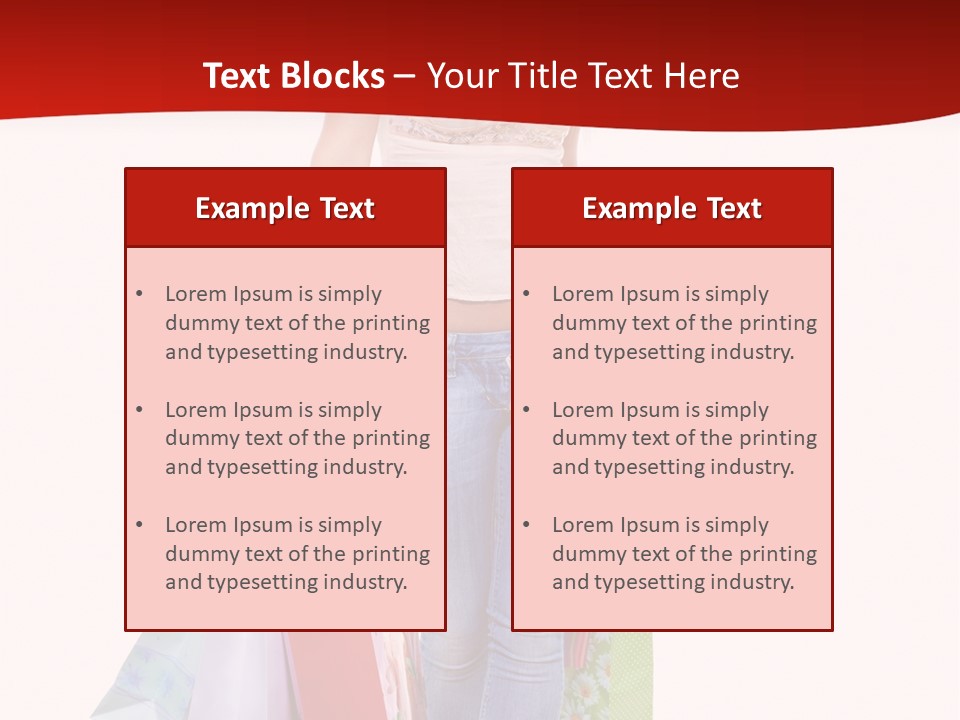 White Glad Shop PowerPoint Template
