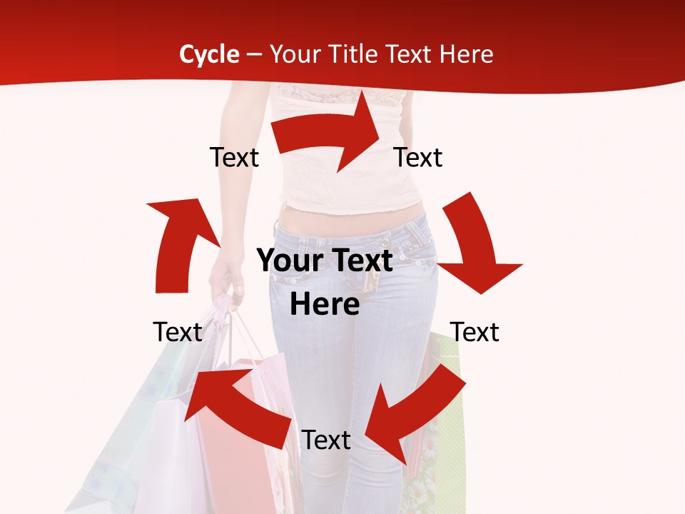White Glad Shop PowerPoint Template