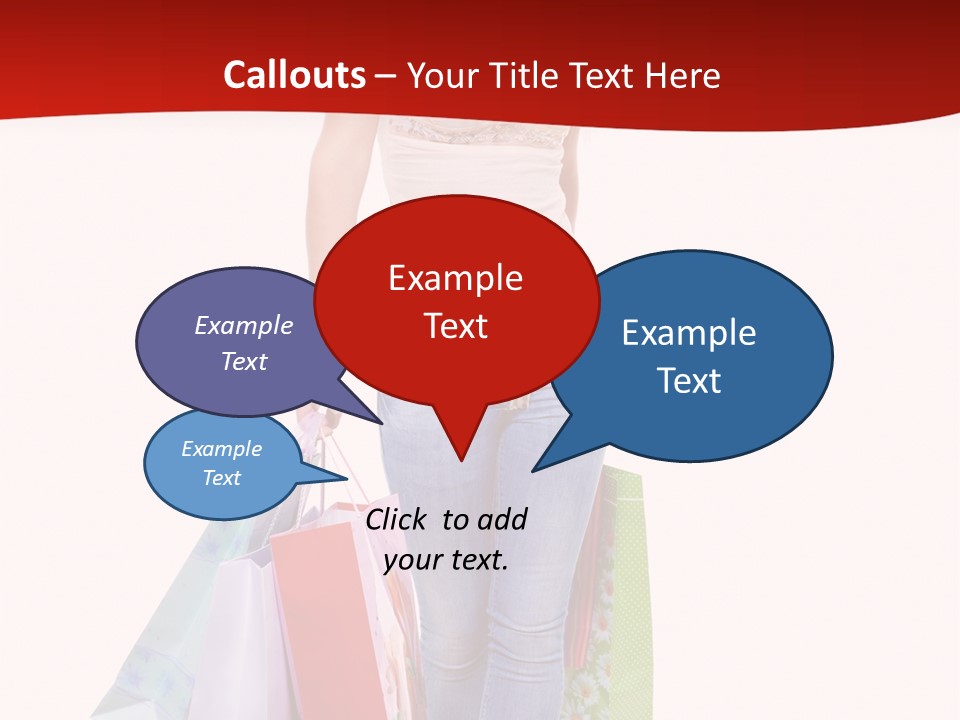 White Glad Shop PowerPoint Template