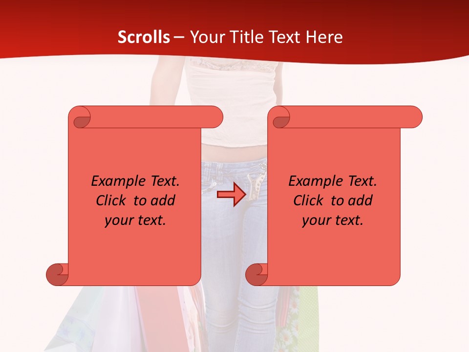 White Glad Shop PowerPoint Template