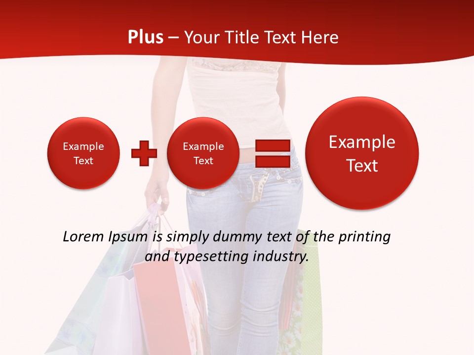 White Glad Shop PowerPoint Template