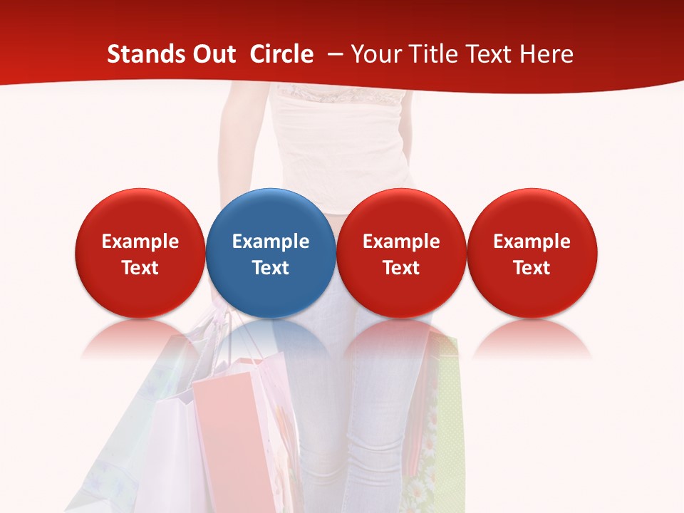 White Glad Shop PowerPoint Template