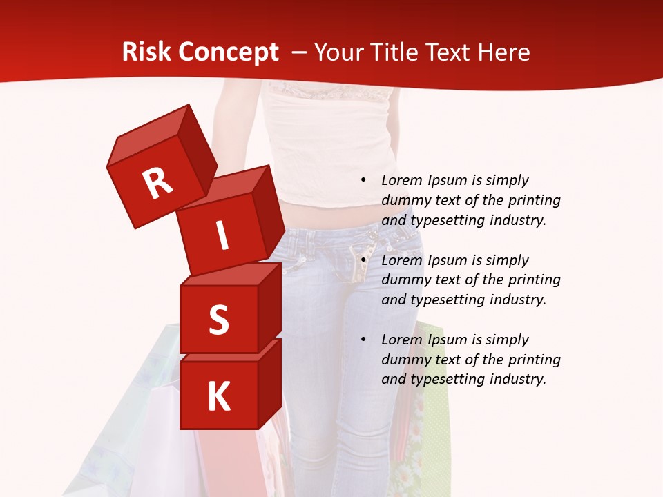 White Glad Shop PowerPoint Template