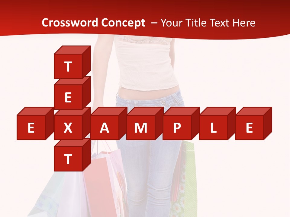 White Glad Shop PowerPoint Template