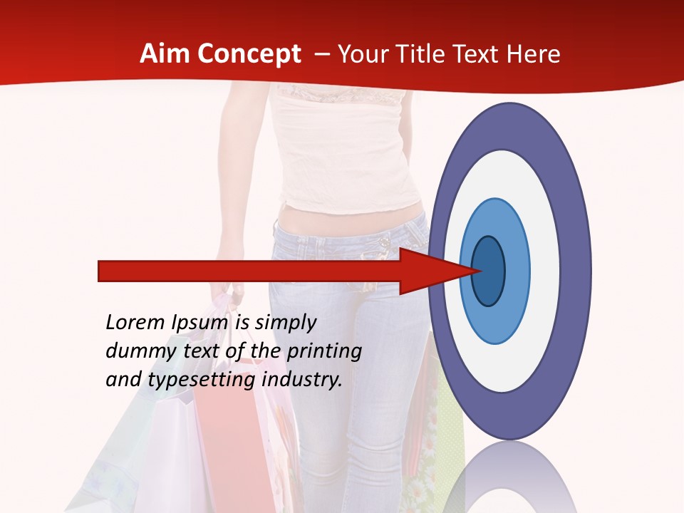 White Glad Shop PowerPoint Template