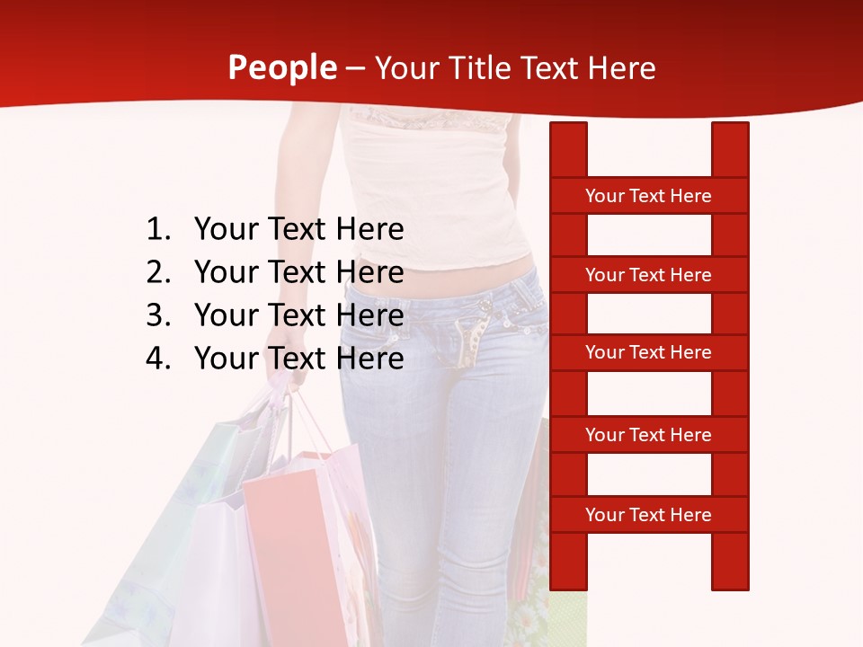 White Glad Shop PowerPoint Template
