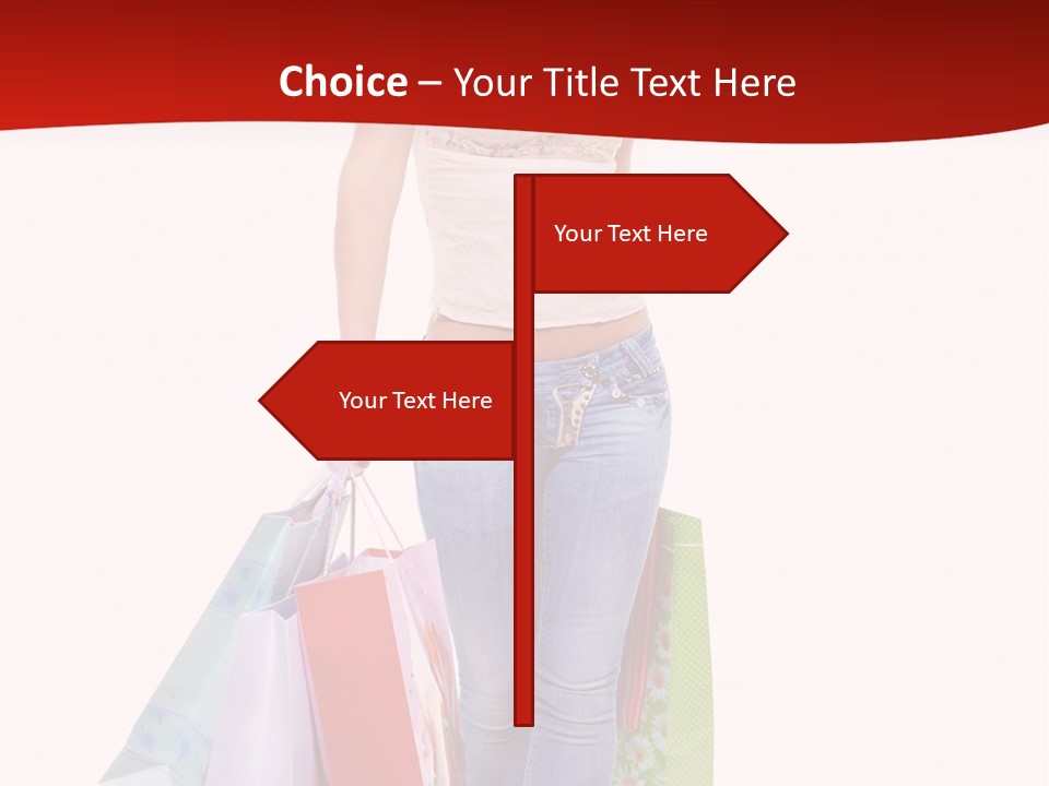 White Glad Shop PowerPoint Template