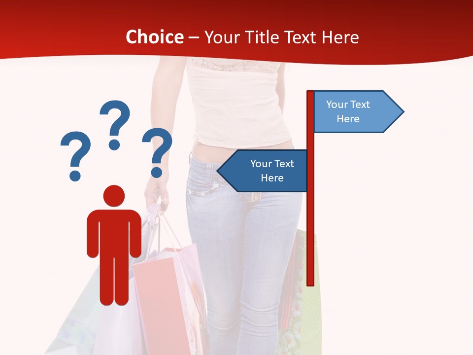 White Glad Shop PowerPoint Template