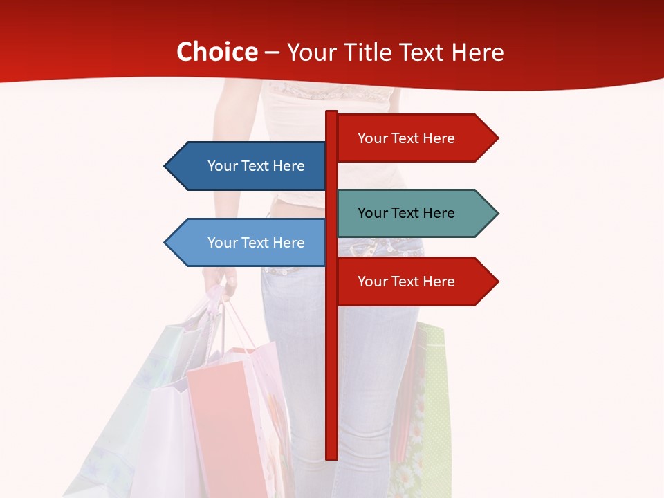 White Glad Shop PowerPoint Template