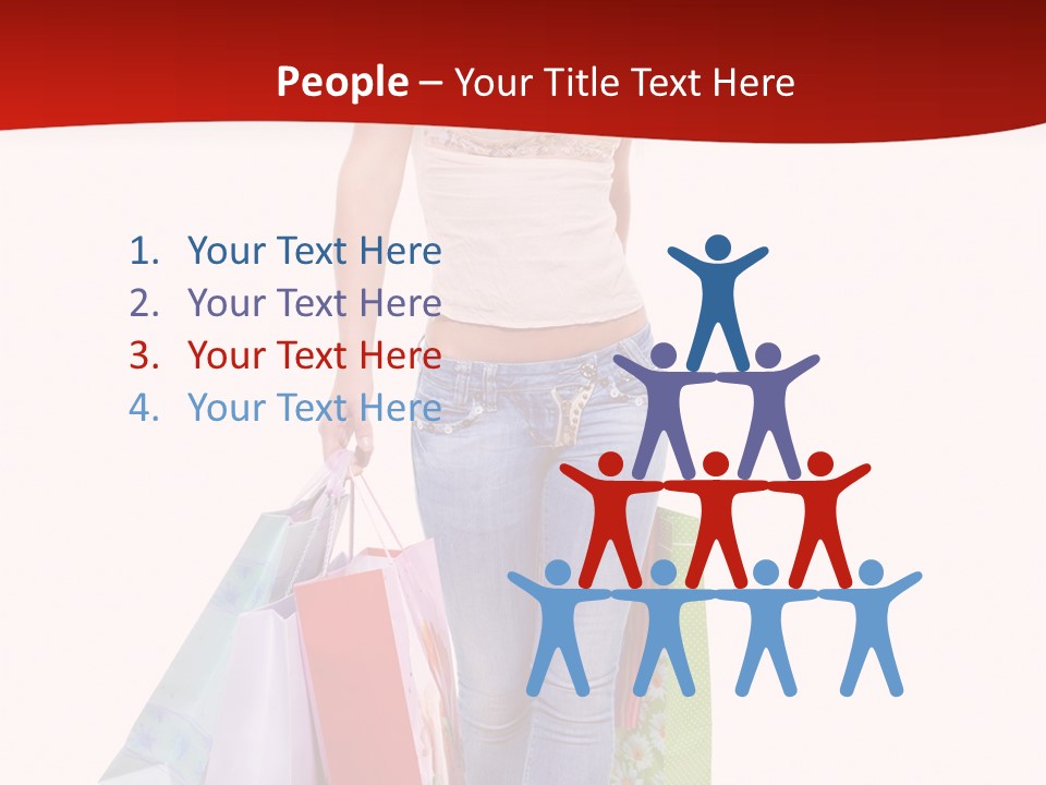 White Glad Shop PowerPoint Template