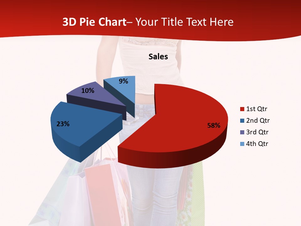 White Glad Shop PowerPoint Template