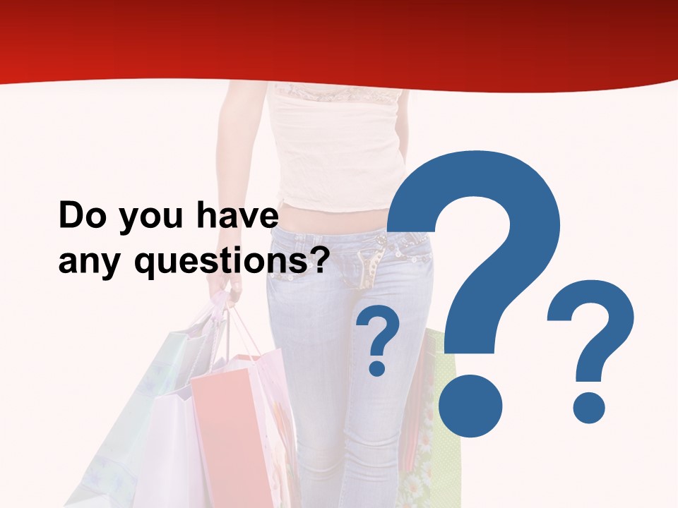 White Glad Shop PowerPoint Template