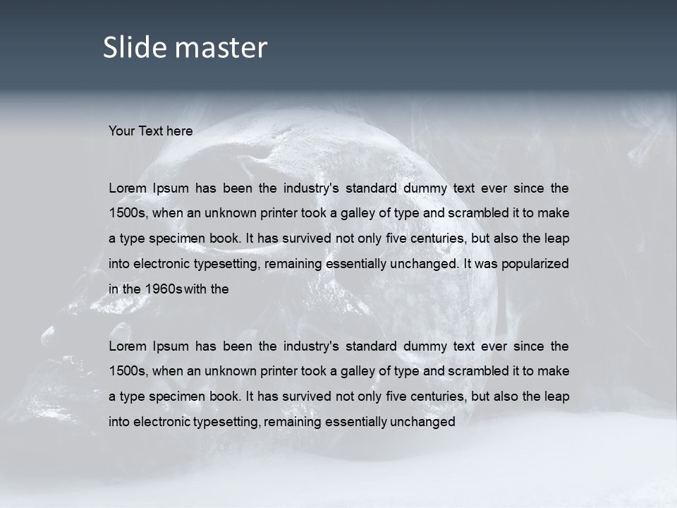 Human Halloween Smoky PowerPoint Template