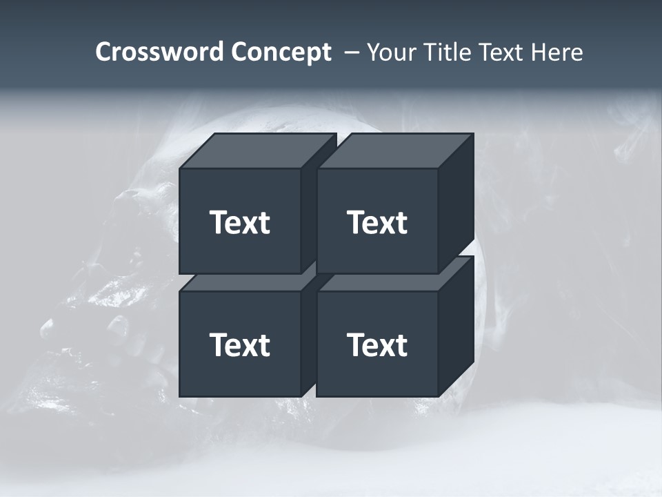 Human Halloween Smoky PowerPoint Template