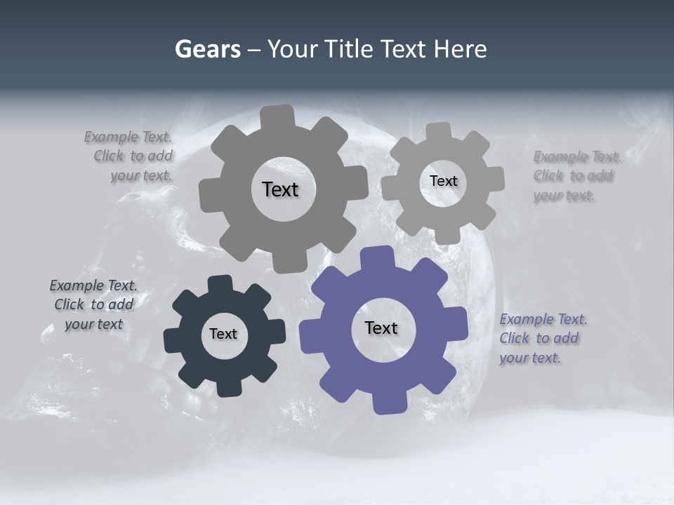 Human Halloween Smoky PowerPoint Template