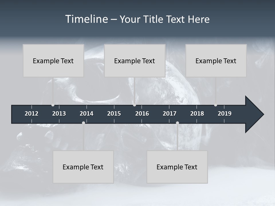 Human Halloween Smoky PowerPoint Template