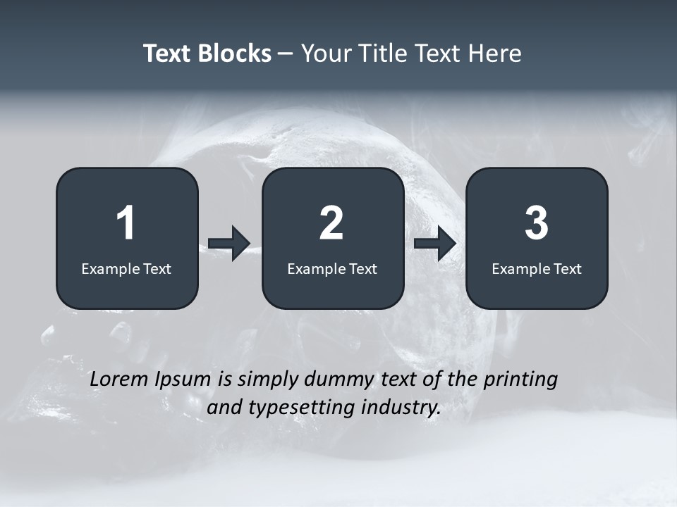 Human Halloween Smoky PowerPoint Template